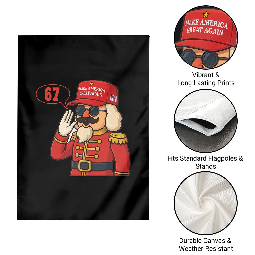 67 Six Seven Christmas Meme Garden Flag Funny Nutcracker Make Xmas Great Again TS14 Print Your Wear