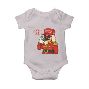 67 Six Seven Christmas Meme Baby Onesie Funny Nutcracker Make Xmas Great Again TS14 Ice Gray Print Your Wear