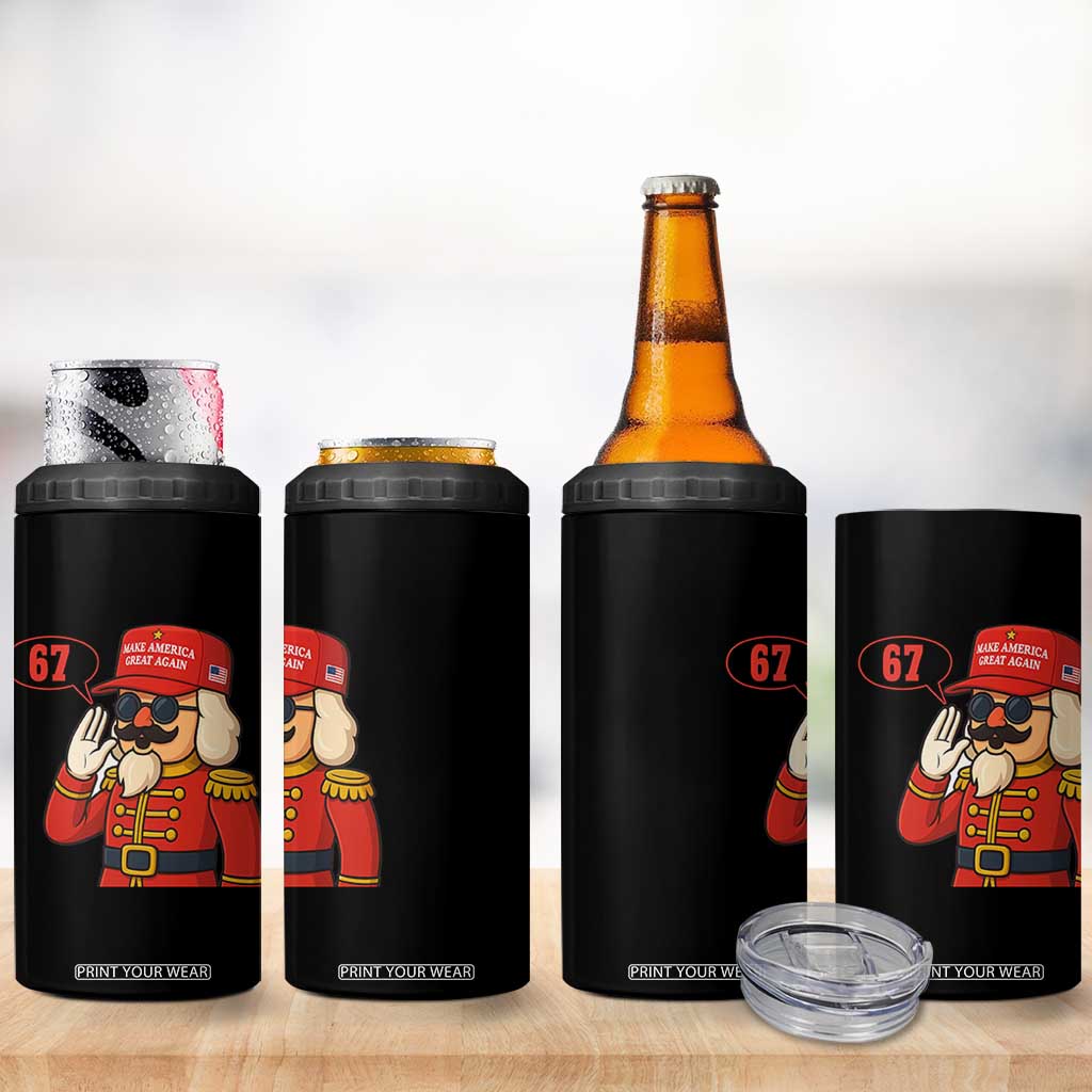 67 Six Seven Christmas Meme 4 in 1 Can Cooler Tumbler Funny Nutcracker Make Xmas Great Again TS14 Print Your Wear