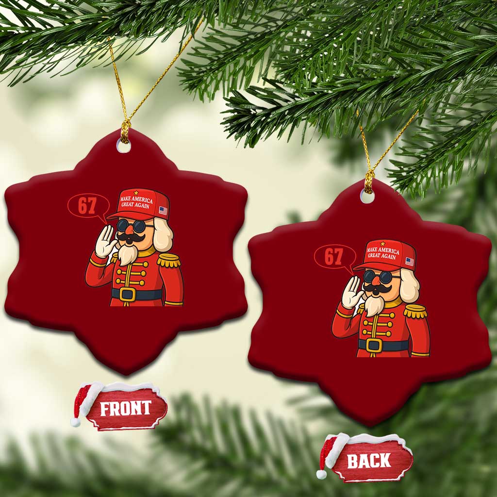 67 Six Seven Christmas Meme Ceramic Ornament Funny Nutcracker Make Xmas Great Again TS14 Print Your Wear