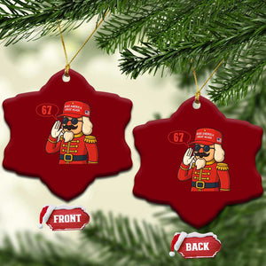 67 Six Seven Christmas Meme Ceramic Ornament Funny Nutcracker Make Xmas Great Again TS14 Print Your Wear