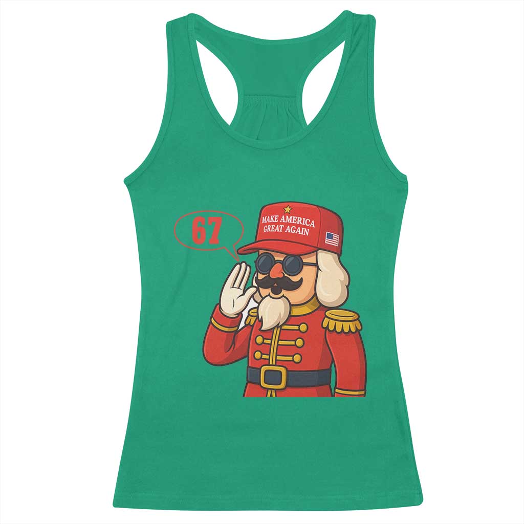 67 Six Seven Christmas Meme Racerback Tank Top Funny Nutcracker Make Xmas Great Again TS14 Irish Green Print Your Wear
