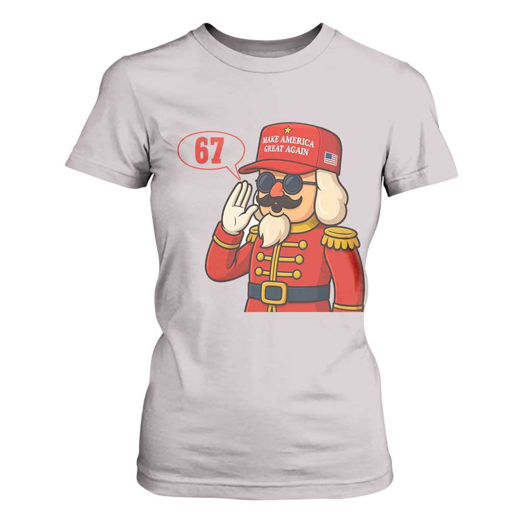 67 Six Seven Christmas Meme T Shirt For Women Funny Nutcracker Make Xmas Great Again TS14 Ice Gray Print Your Wear