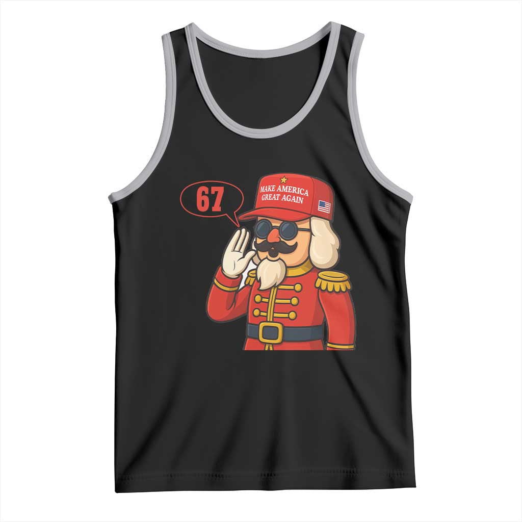 67 Six Seven Christmas Meme Tank Top Funny Nutcracker Make Xmas Great Again TS14 Black Athletic Heather Print Your Wear