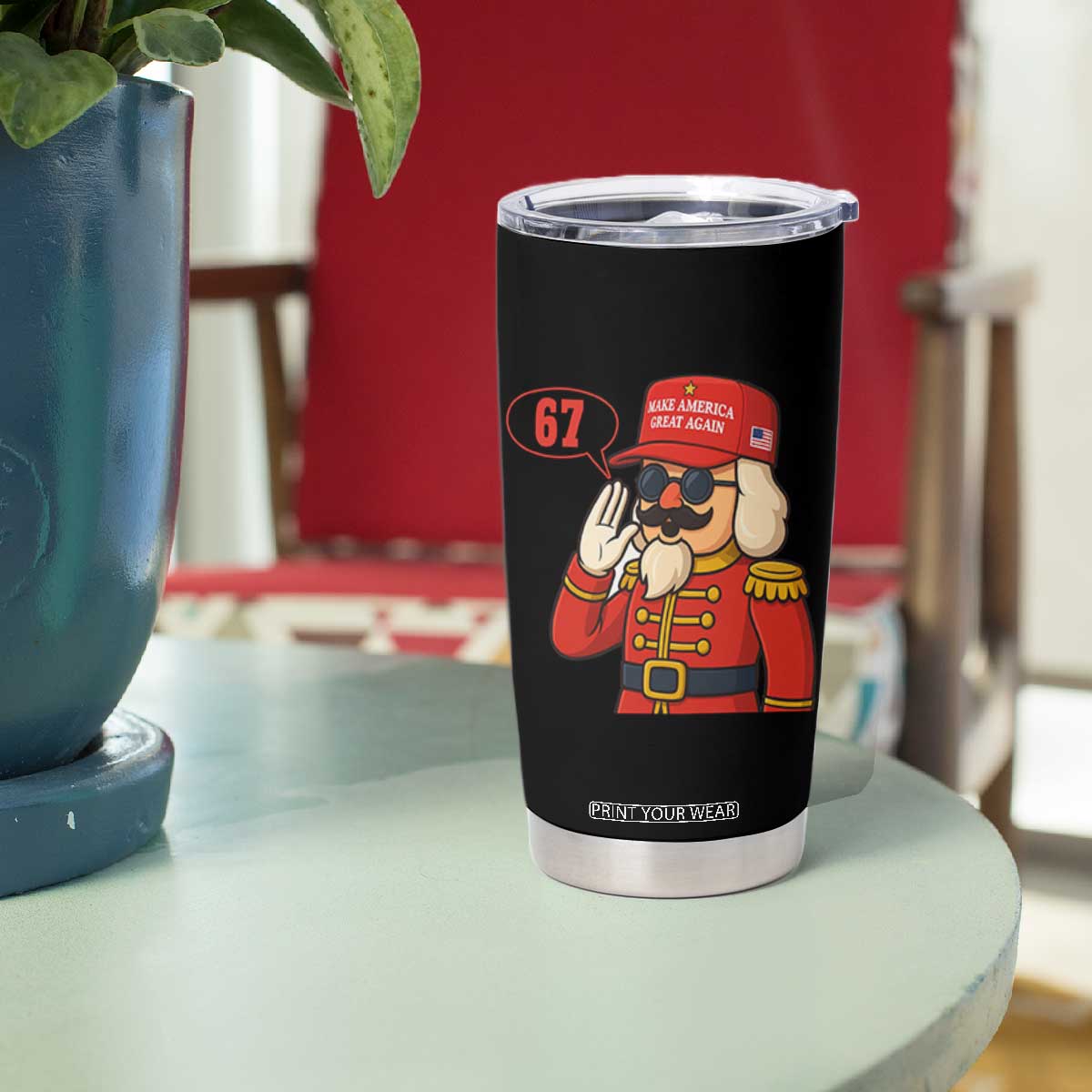 67 Six Seven Christmas Meme Tumbler Cup Funny Nutcracker Make Xmas Great Again TS14 Print Your Wear