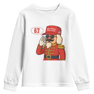67 Six Seven Christmas Meme Youth Sweatshirt Funny Nutcracker Make Xmas Great Again TS14 White Print Your Wear