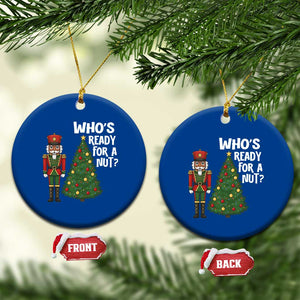 Black Nutcracker Christmas Ceramic Ornament Who Is Ready For A Nut TS14 1pc Blue Print Your Wear