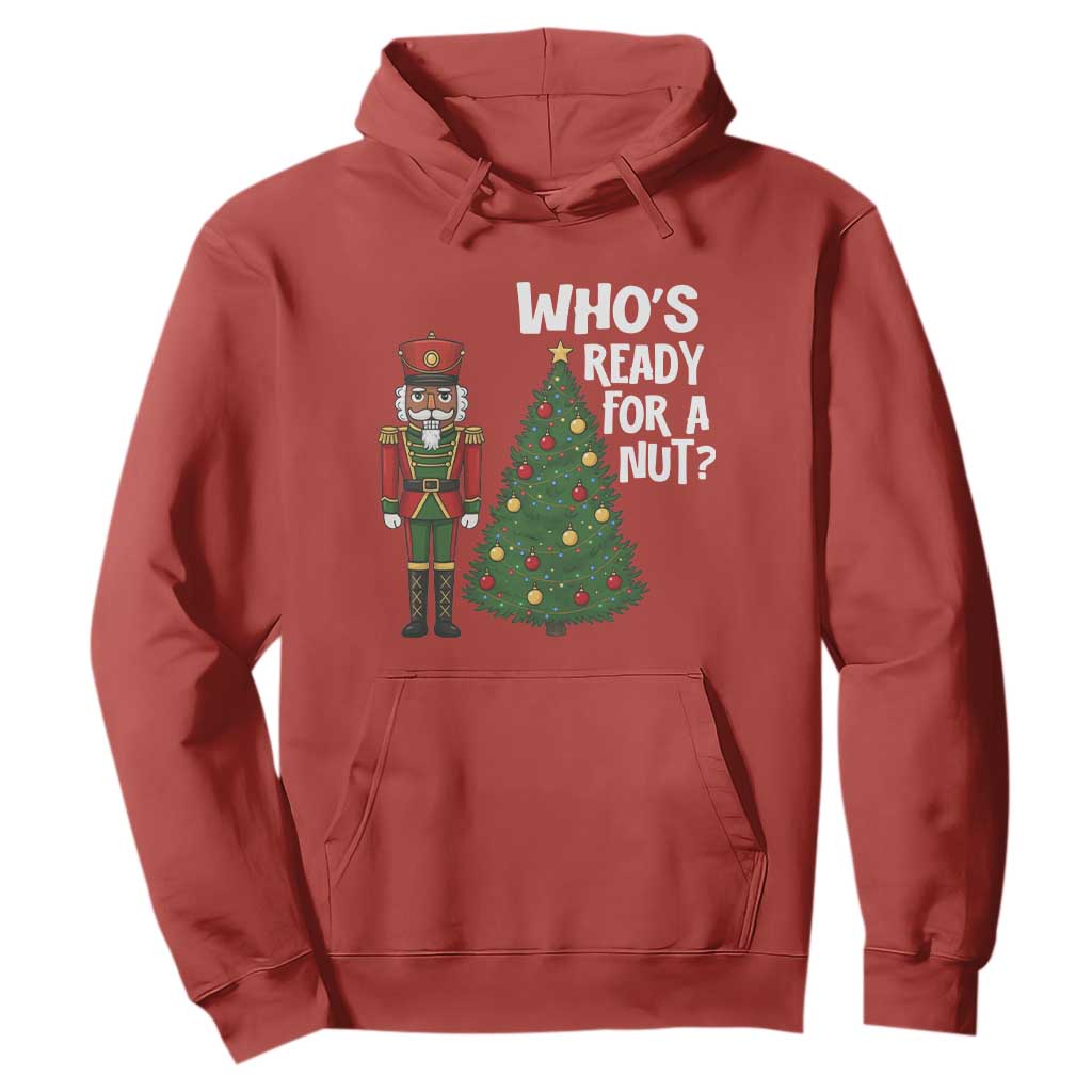 Black Nutcracker Christmas Hoodie Who Is Ready For A Nut TS14 Red Print Your Wear
