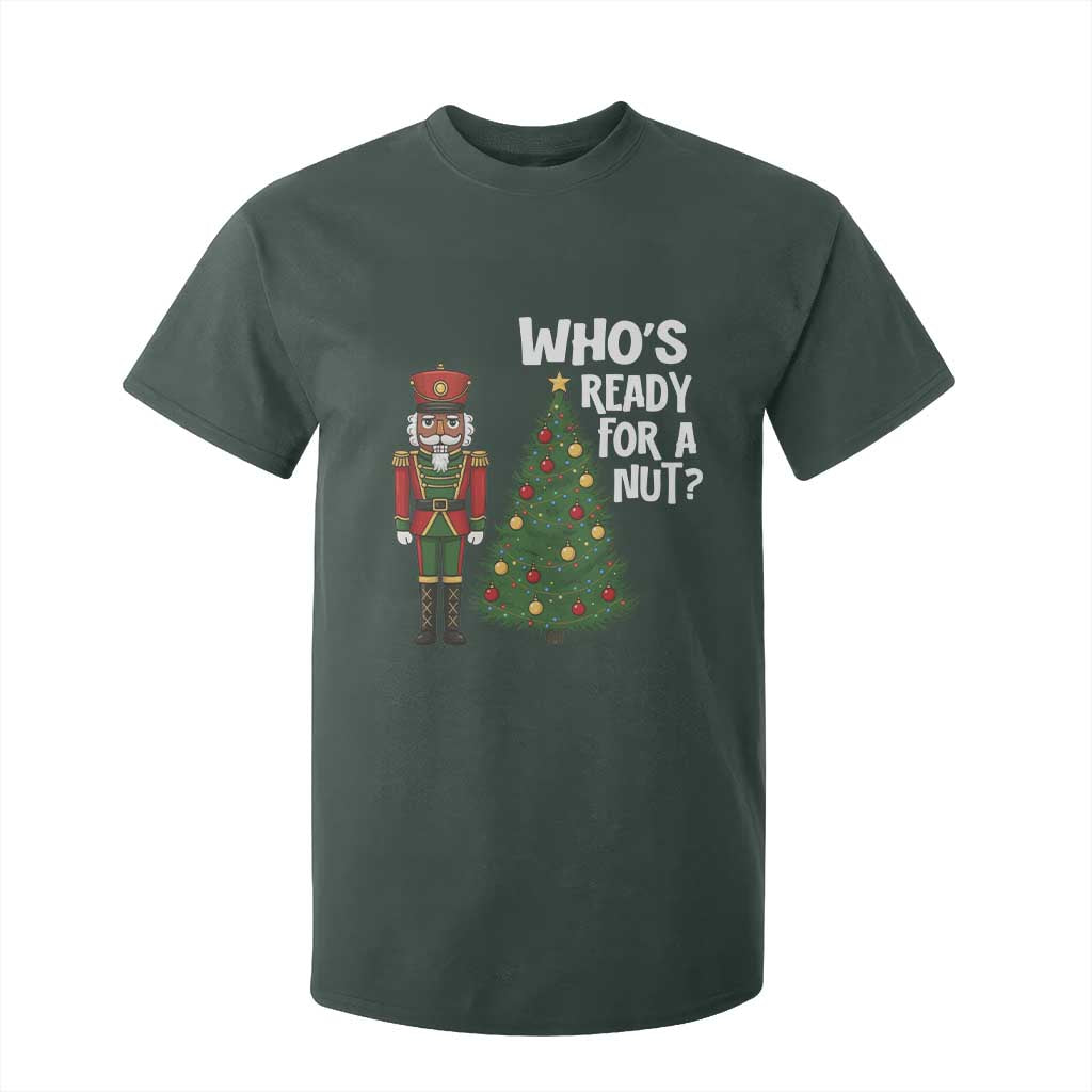 Black Nutcracker Christmas T Shirt For Kid Who Is Ready For A Nut TS14 Dark Forest Green Print Your Wear