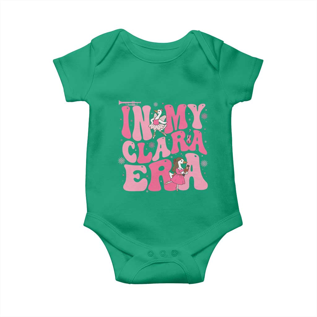 Nutcracker Goose Ballet Baby Onesie In My Clara Era TS14 Irish Green Print Your Wear