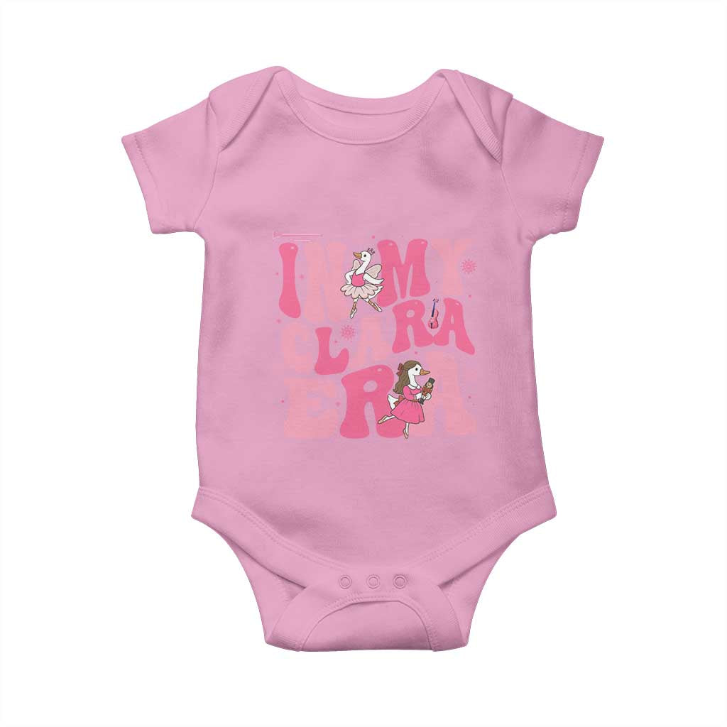 Nutcracker Goose Ballet Baby Onesie In My Clara Era TS14 Light Pink Print Your Wear