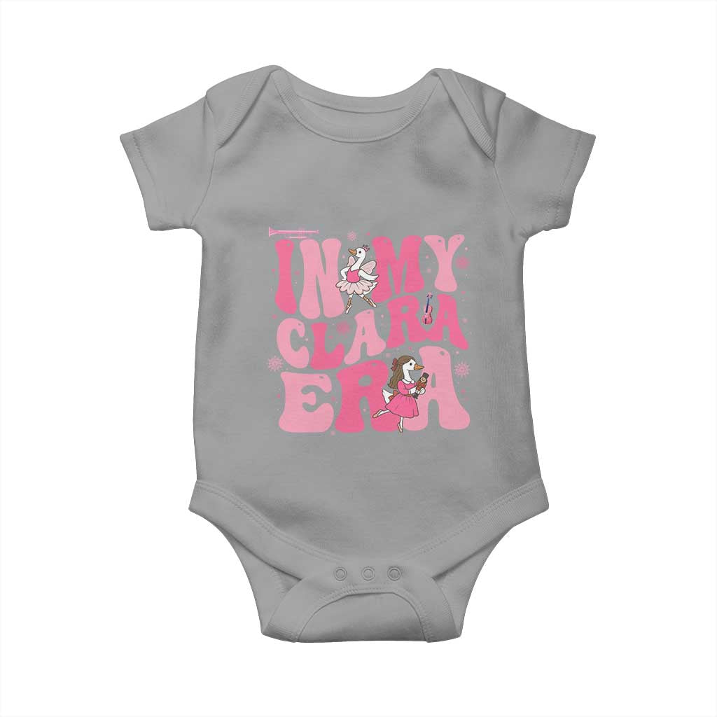 Nutcracker Goose Ballet Baby Onesie In My Clara Era TS14 Sport Gray Print Your Wear