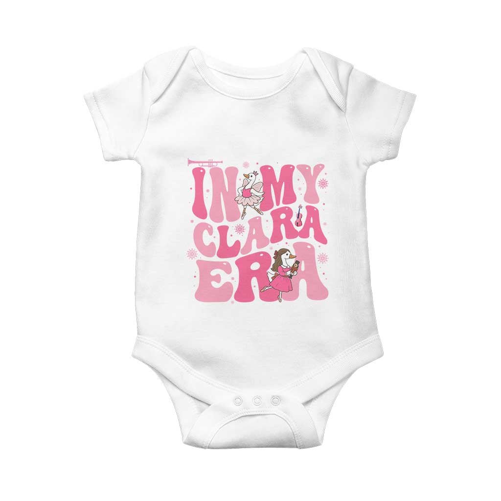 Nutcracker Goose Ballet Baby Onesie In My Clara Era TS14 White Print Your Wear