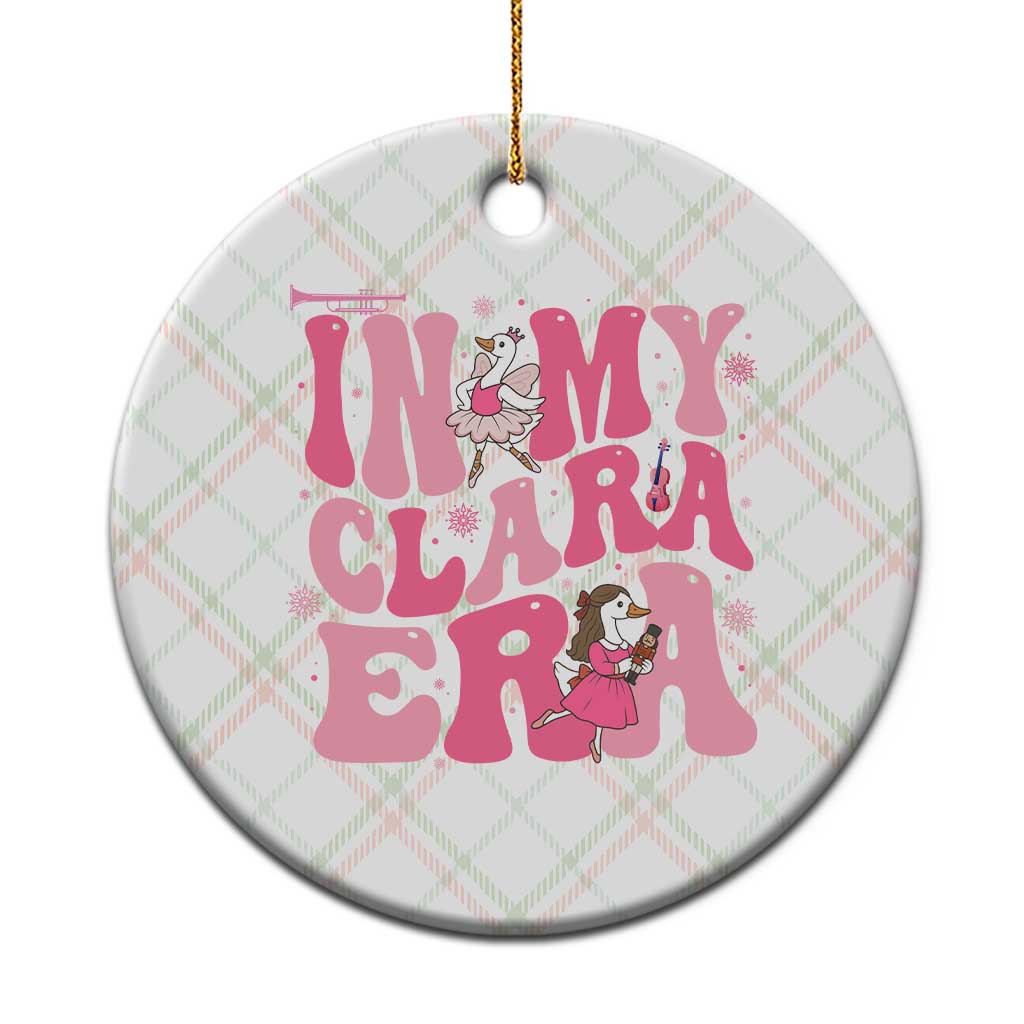 Nutcracker Goose Ballet Ceramic Ornament In My Clara Era TS14 1pc Christmas Plaid Print Your Wear