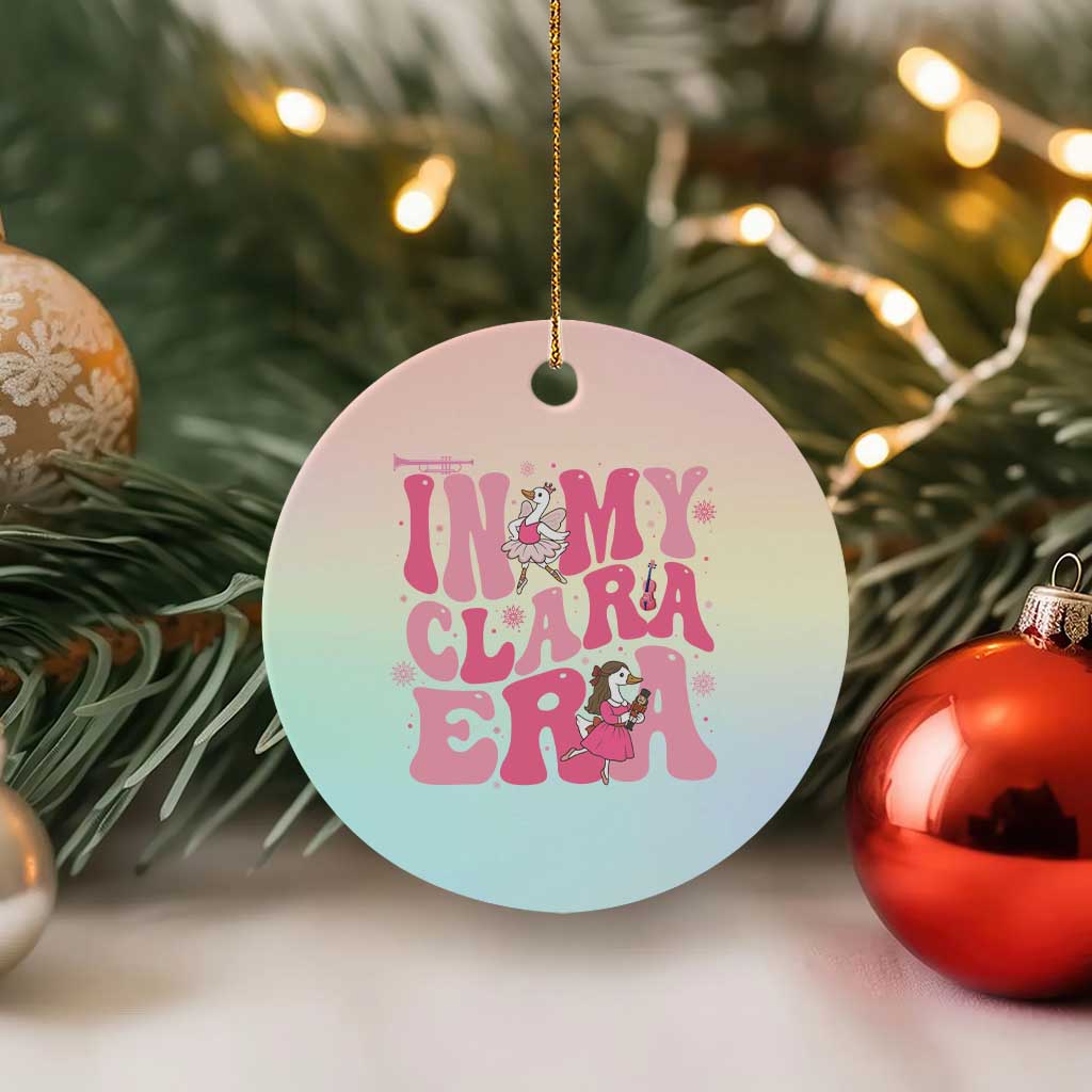 Nutcracker Goose Ballet Ceramic Ornament In My Clara Era TS14 1pc Pastel Print Your Wear