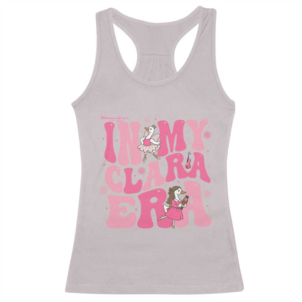 Nutcracker Goose Ballet Racerback Tank Top In My Clara Era TS14 Ice Gray Print Your Wear