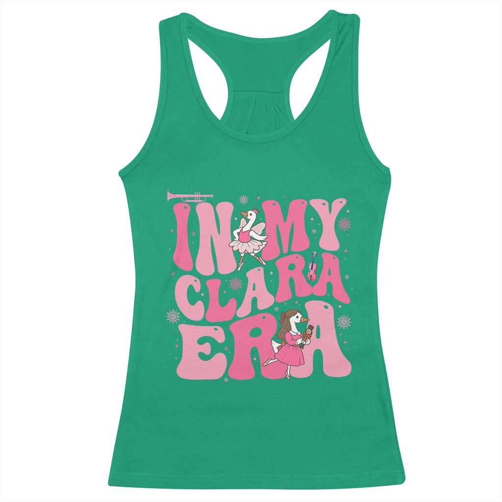 Nutcracker Goose Ballet Racerback Tank Top In My Clara Era TS14 Irish Green Print Your Wear