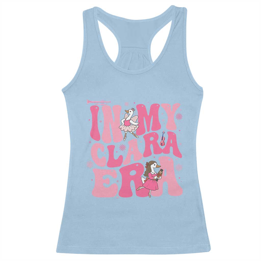 Nutcracker Goose Ballet Racerback Tank Top In My Clara Era TS14 Light Blue Print Your Wear