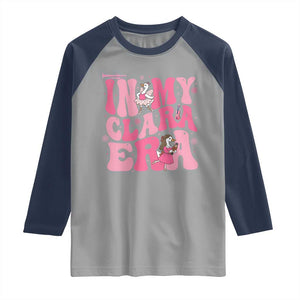 Nutcracker Goose Ballet Raglan Shirt In My Clara Era TS14 Sport Gray Navy Print Your Wear