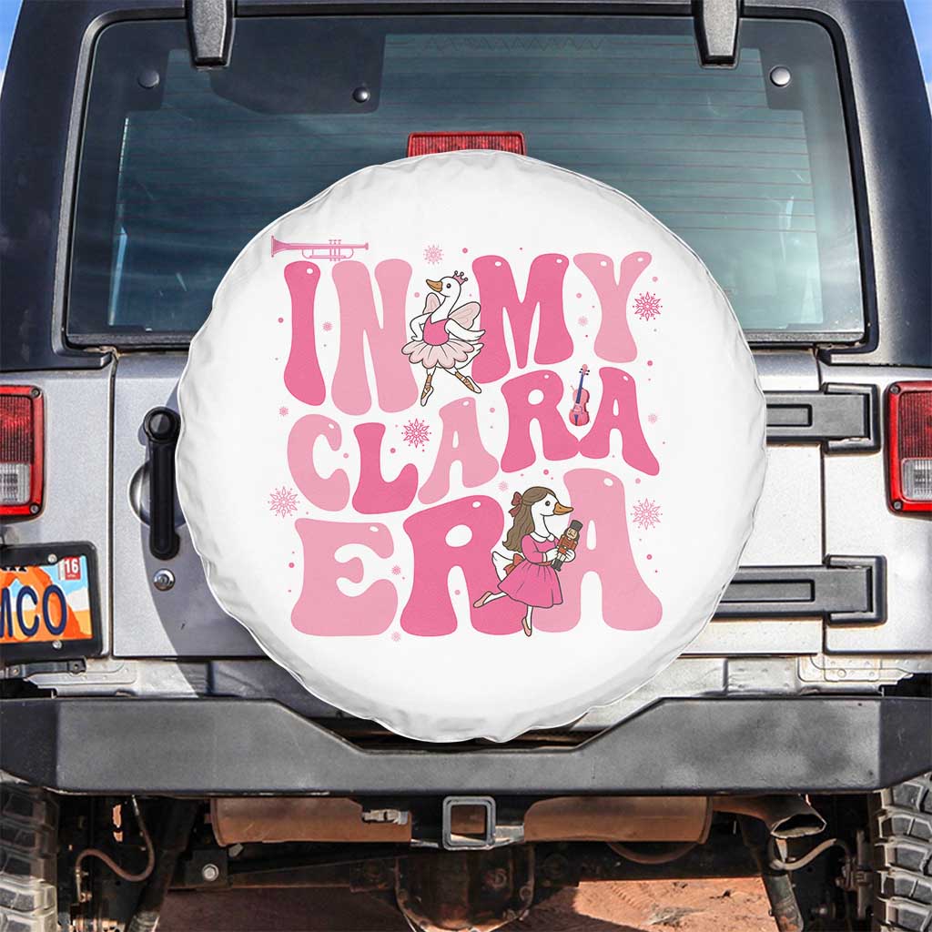 Nutcracker Goose Ballet Spare Tire Cover In My Clara Era TS14 No hole White Print Your Wear