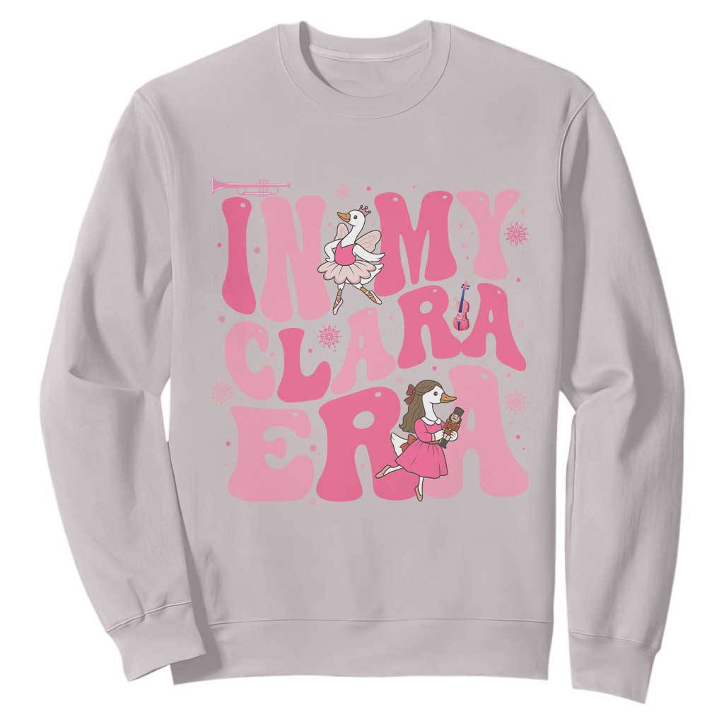Nutcracker Goose Ballet Sweatshirt In My Clara Era TS14 Ice Gray Print Your Wear