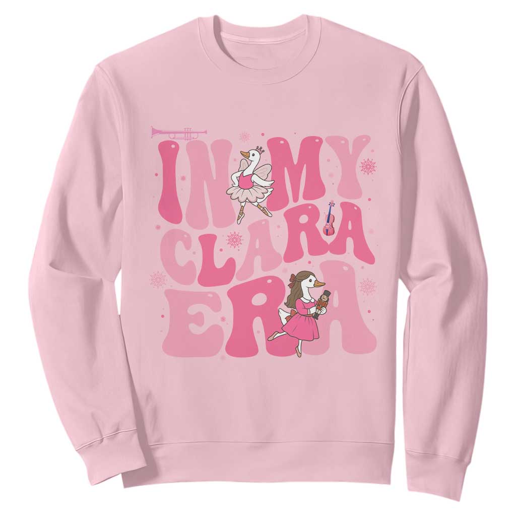 Nutcracker Goose Ballet Sweatshirt In My Clara Era TS14 Light Pink Print Your Wear
