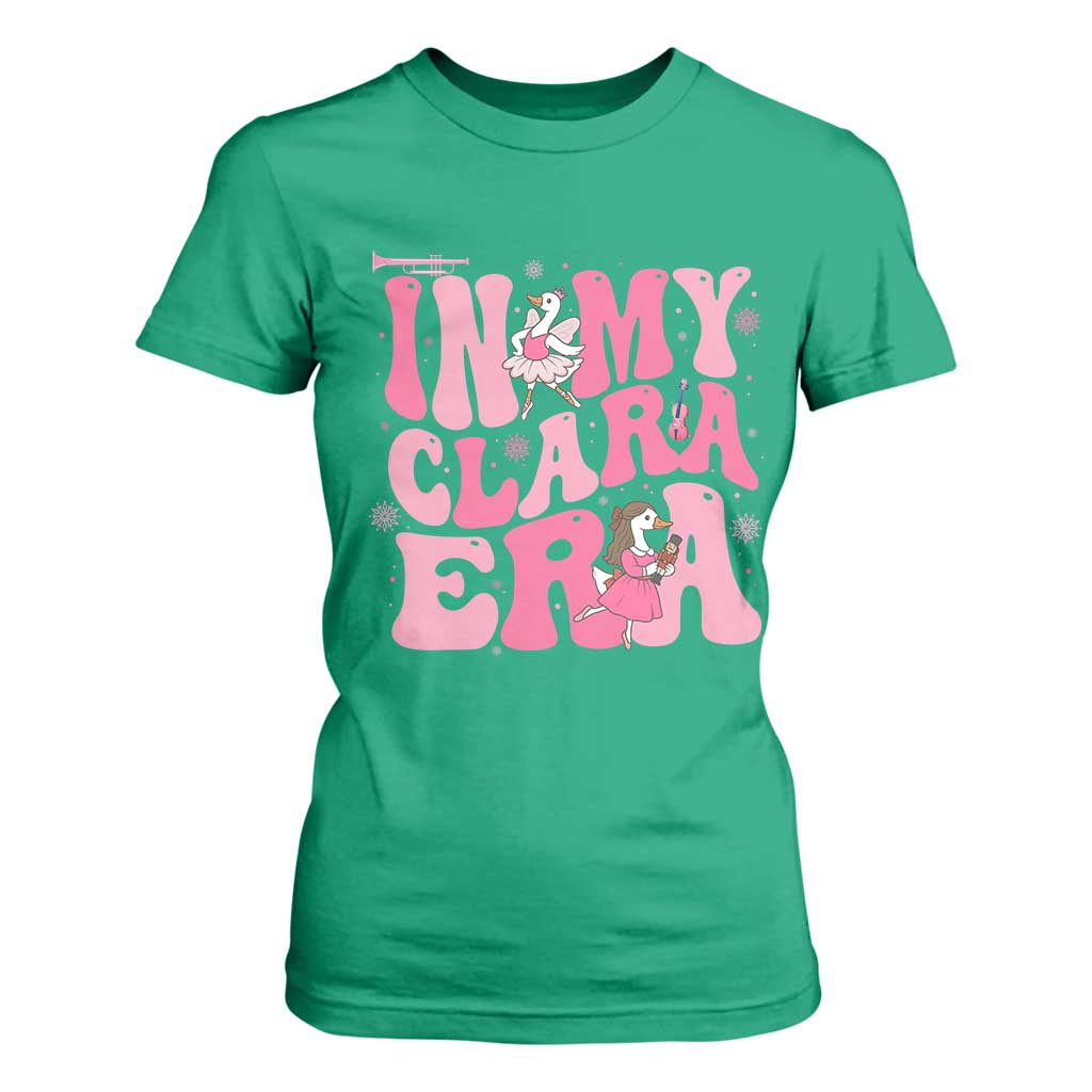 Nutcracker Goose Ballet T Shirt For Women In My Clara Era TS14 Irish Green Print Your Wear