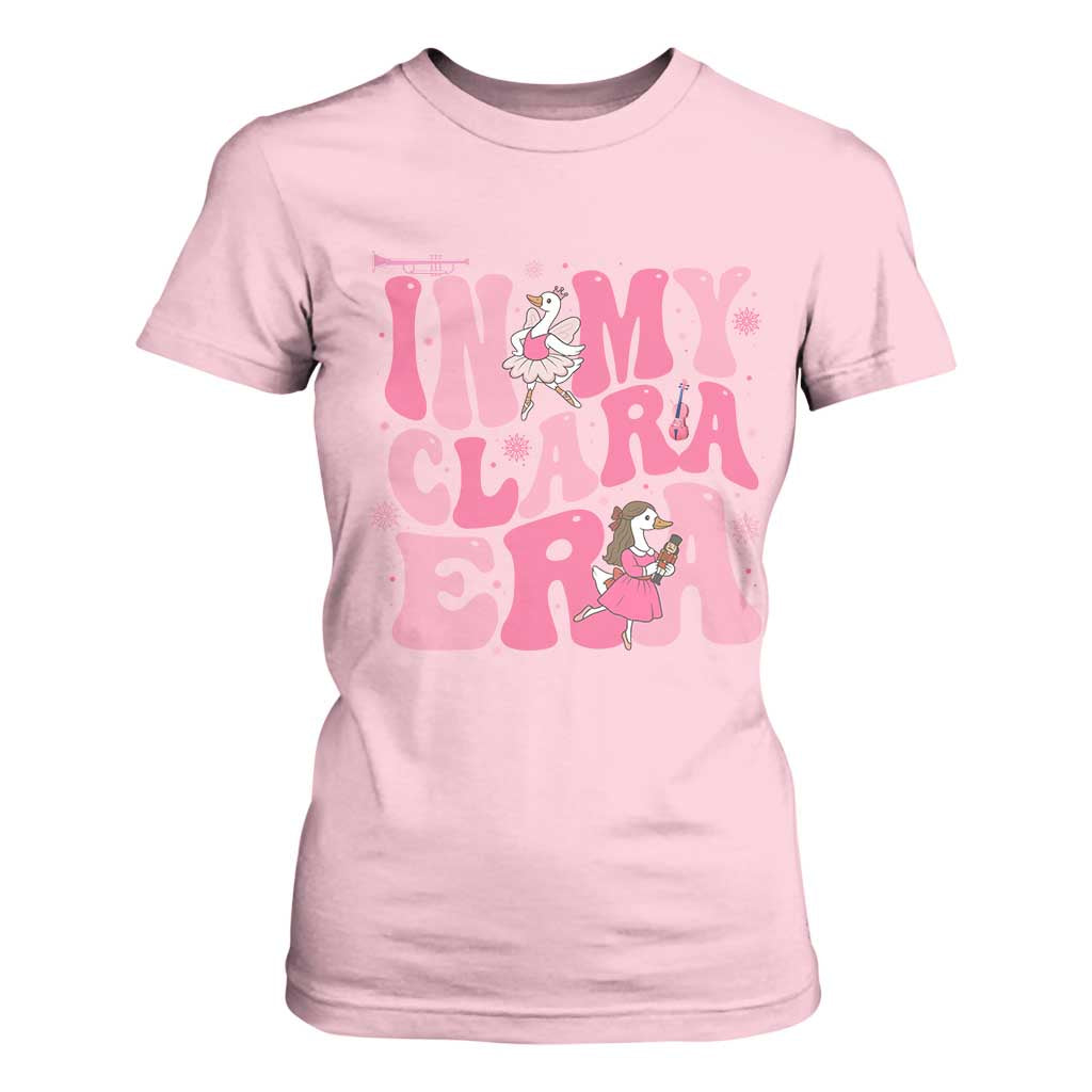 Nutcracker Goose Ballet T Shirt For Women In My Clara Era TS14 Light Pink Print Your Wear