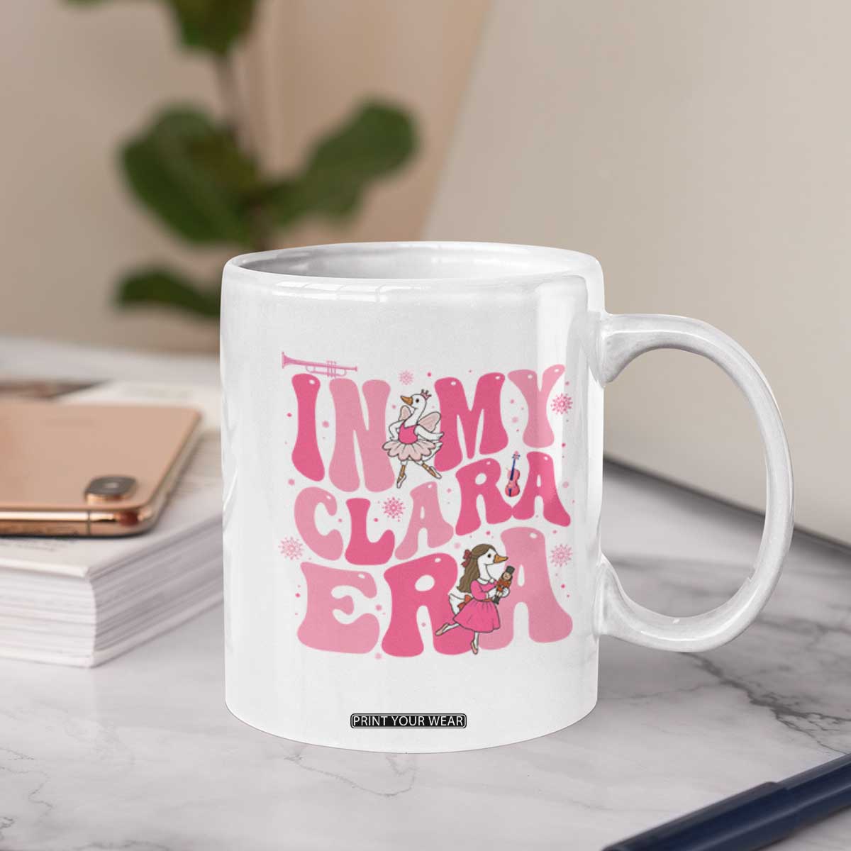Nutcracker Goose Ballet Coffee Mug In My Clara Era TS14 Print Your Wear