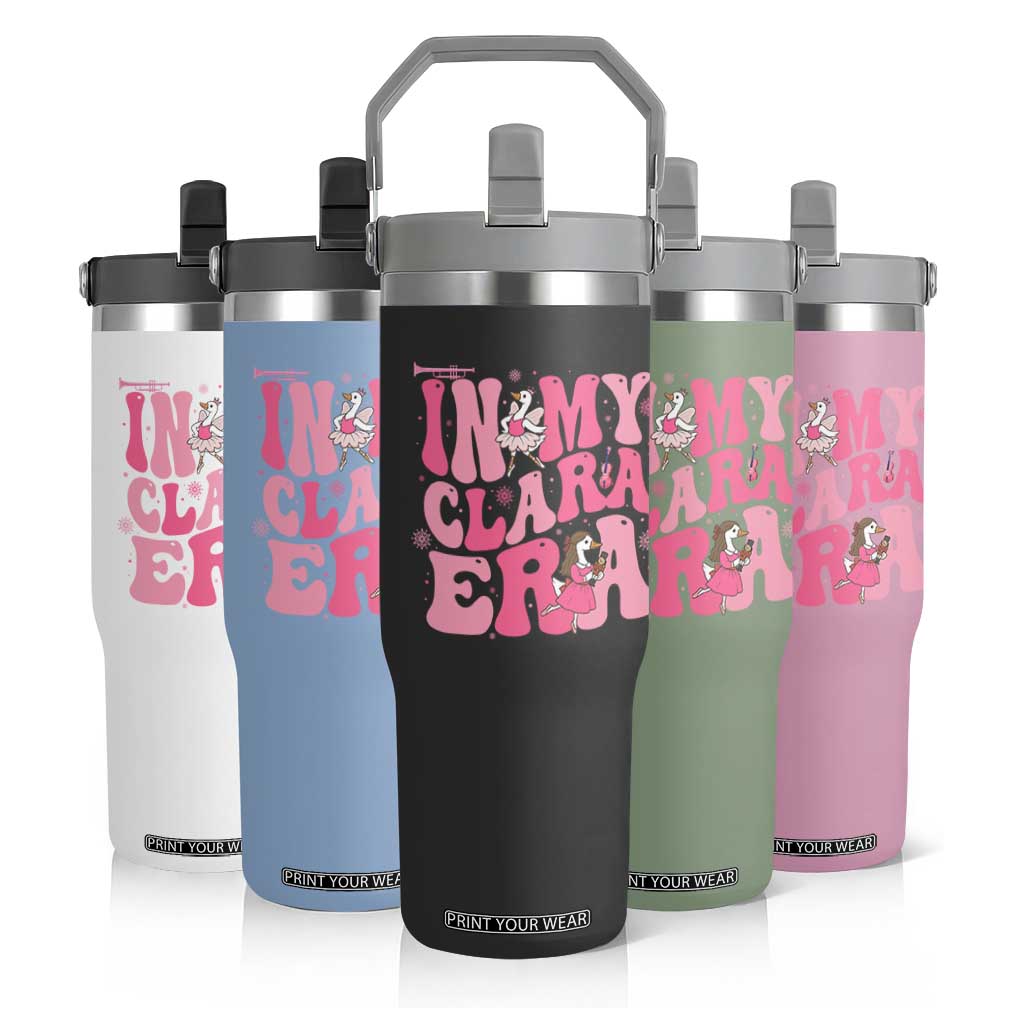 Nutcracker Goose Ballet Flip Straw Tumbler In My Clara Era TS14 Print Your Wear