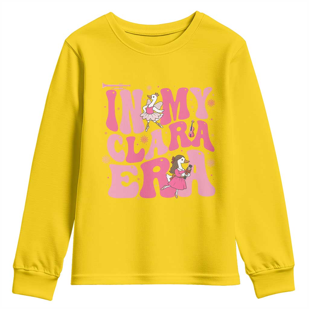 Nutcracker Goose Ballet Youth Sweatshirt In My Clara Era TS14 Daisy Print Your Wear