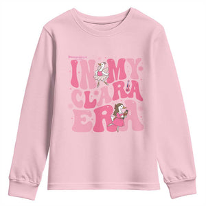 Nutcracker Goose Ballet Youth Sweatshirt In My Clara Era TS14 Light Pink Print Your Wear