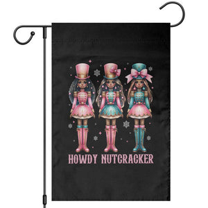 Howdy Nutcracker Cowgirl Christmas Western Country Garden Flag TS14 Black Print Your Wear