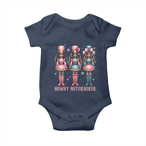 Howdy Nutcracker Cowgirl Christmas Western Country Baby Onesie TS14 Navy Print Your Wear