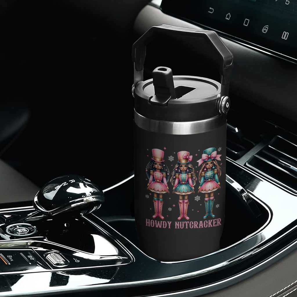 Howdy Nutcracker Cowgirl Christmas Western Country Flip Straw Tumbler TS14 Print Your Wear
