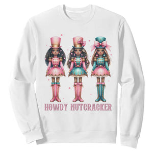 Howdy Nutcracker Cowgirl Christmas Western Country Sweatshirt TS14 White Print Your Wear