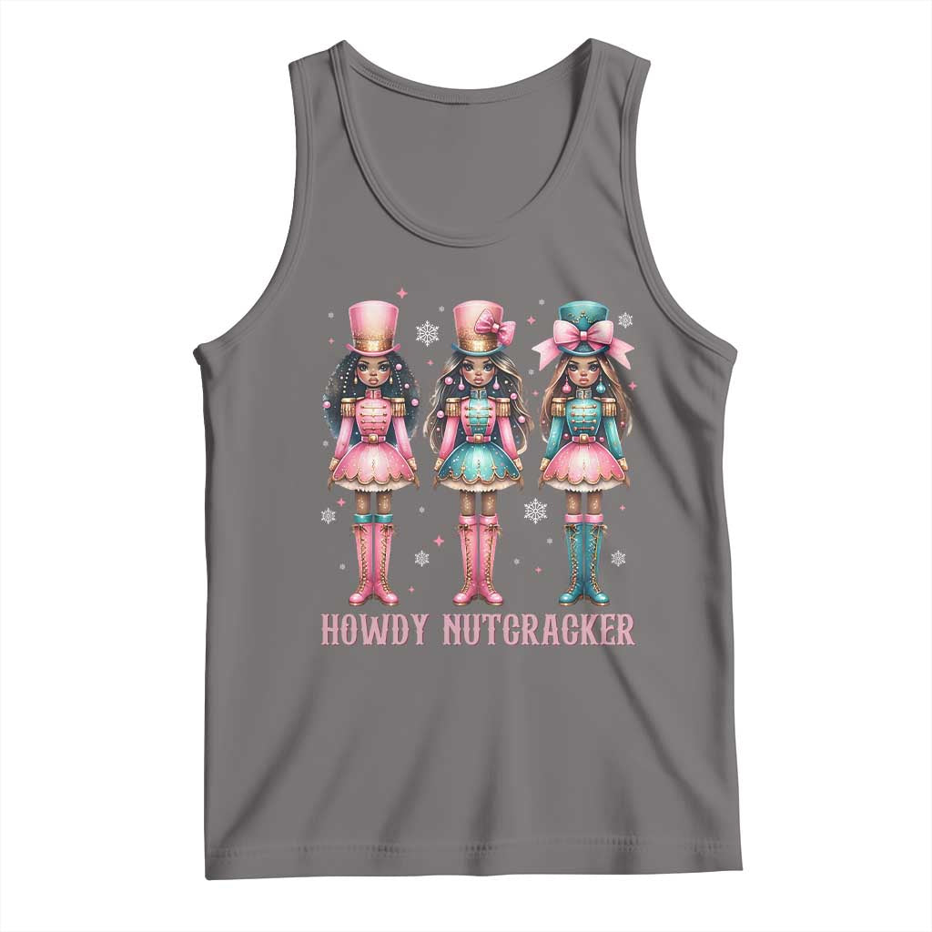 Howdy Nutcracker Cowgirl Christmas Western Country Tank Top - Print Your Wear