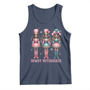 Howdy Nutcracker Cowgirl Christmas Western Country Tank Top TS14 Navy Print Your Wear