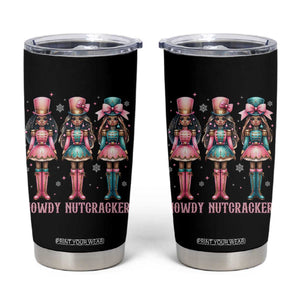 Howdy Nutcracker Cowgirl Christmas Western Country Tumbler Cup TS14 Black Print Your Wear