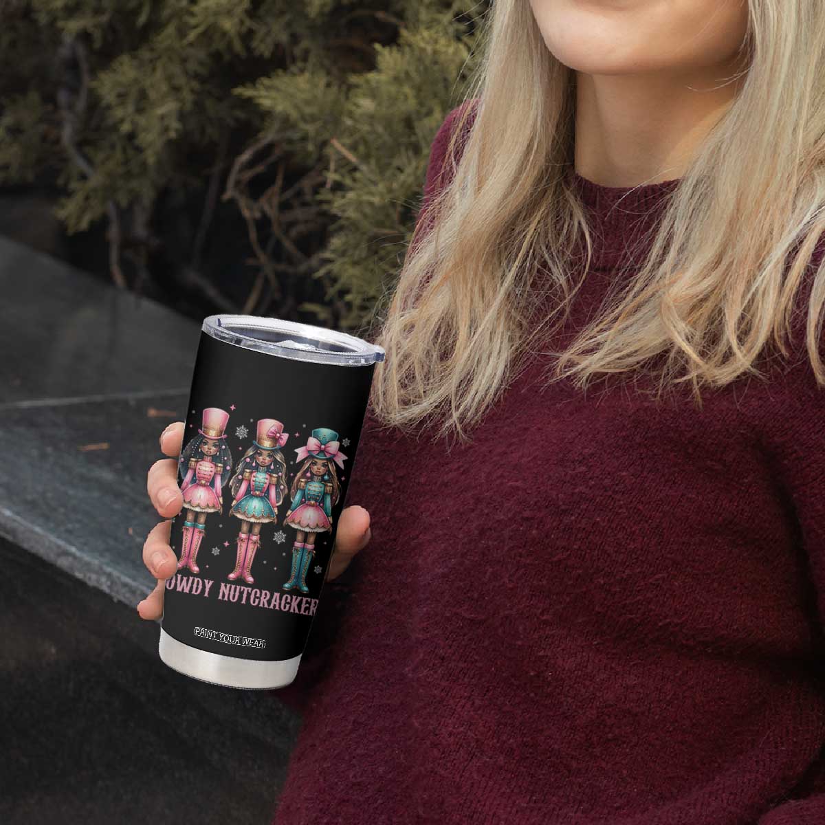 Howdy Nutcracker Cowgirl Christmas Western Country Tumbler Cup TS14 Print Your Wear