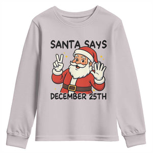 Santa Christmas December 25th Season Youth Sweatshirt - Print Your Wear