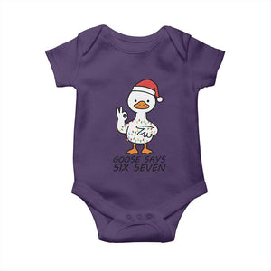 67 Six Seven Chirtsmas Meme Baby Onesie Funny Silly Goose TS14 Purple Print Your Wear