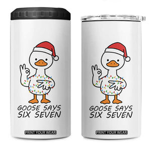 67 Six Seven Chirtsmas Meme 4 in 1 Can Cooler Tumbler Funny Silly Goose TS14 One Size: 16 oz White Print Your Wear