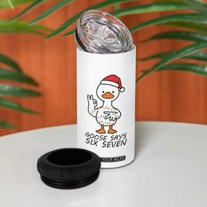 67 Six Seven Chirtsmas Meme 4 in 1 Can Cooler Tumbler Funny Silly Goose TS14 Print Your Wear