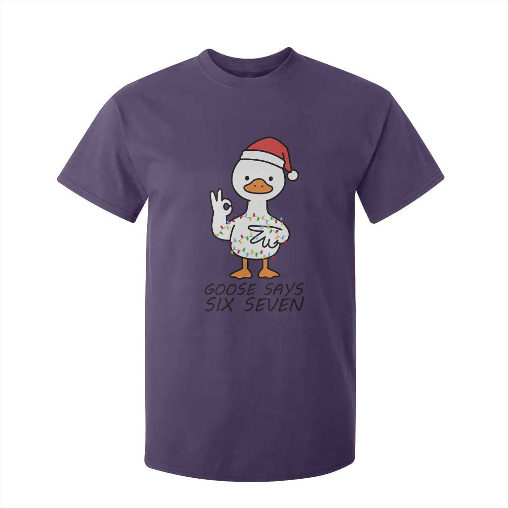 67 Six Seven Chirtsmas Meme T Shirt For Kid Funny Silly Goose TS14 Purple Print Your Wear