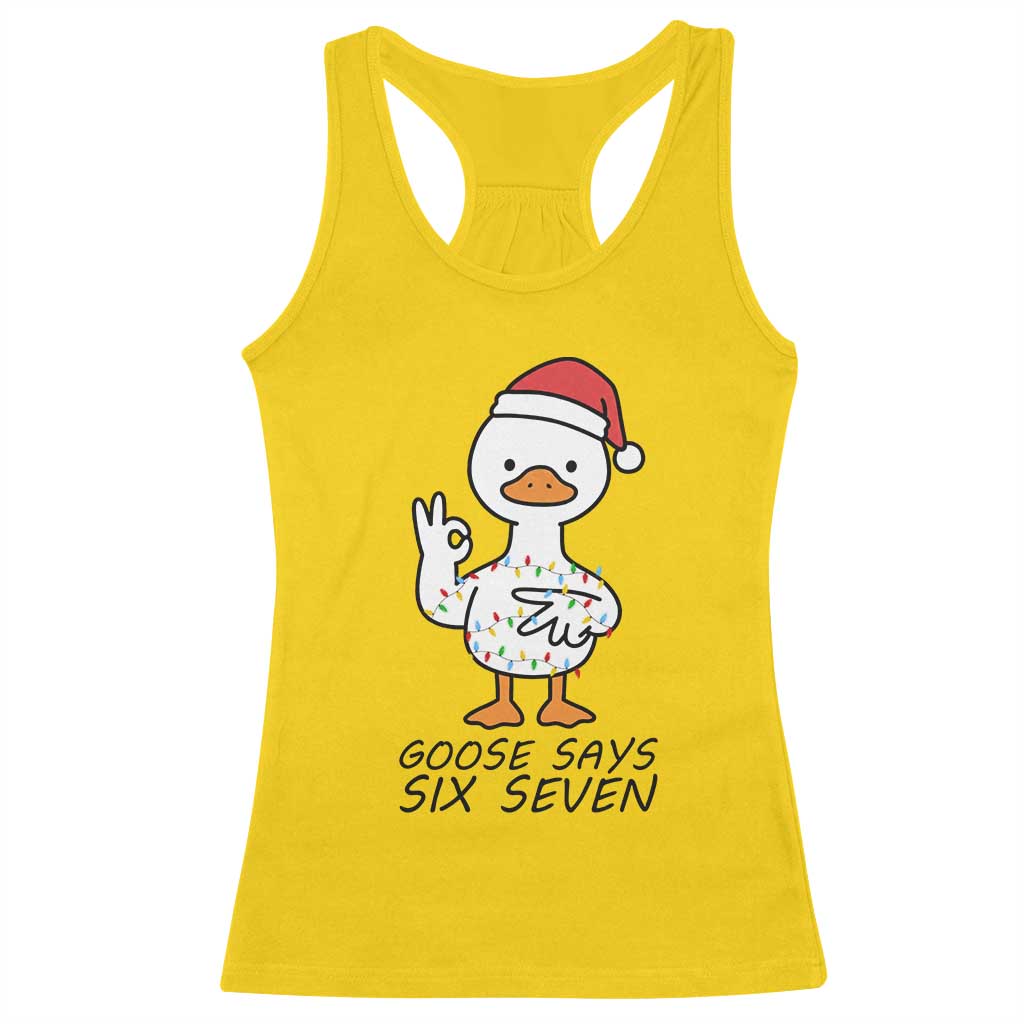67 Six Seven Chirtsmas Meme Racerback Tank Top Funny Silly Goose TS14 Daisy Print Your Wear