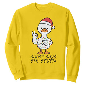67 Six Seven Chirtsmas Meme Sweatshirt Funny Silly Goose TS14 Daisy Print Your Wear