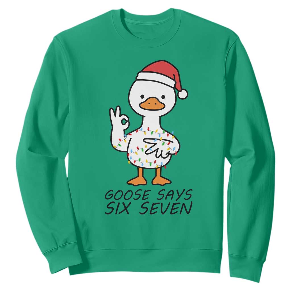 67 Six Seven Chirtsmas Meme Sweatshirt Funny Silly Goose TS14 Irish Green Print Your Wear