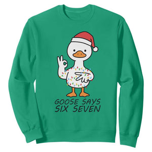 67 Six Seven Chirtsmas Meme Sweatshirt Funny Silly Goose TS14 Irish Green Print Your Wear