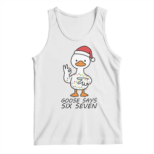 67 Six Seven Chirtsmas Meme Tank Top Funny Silly Goose TS14 White Print Your Wear